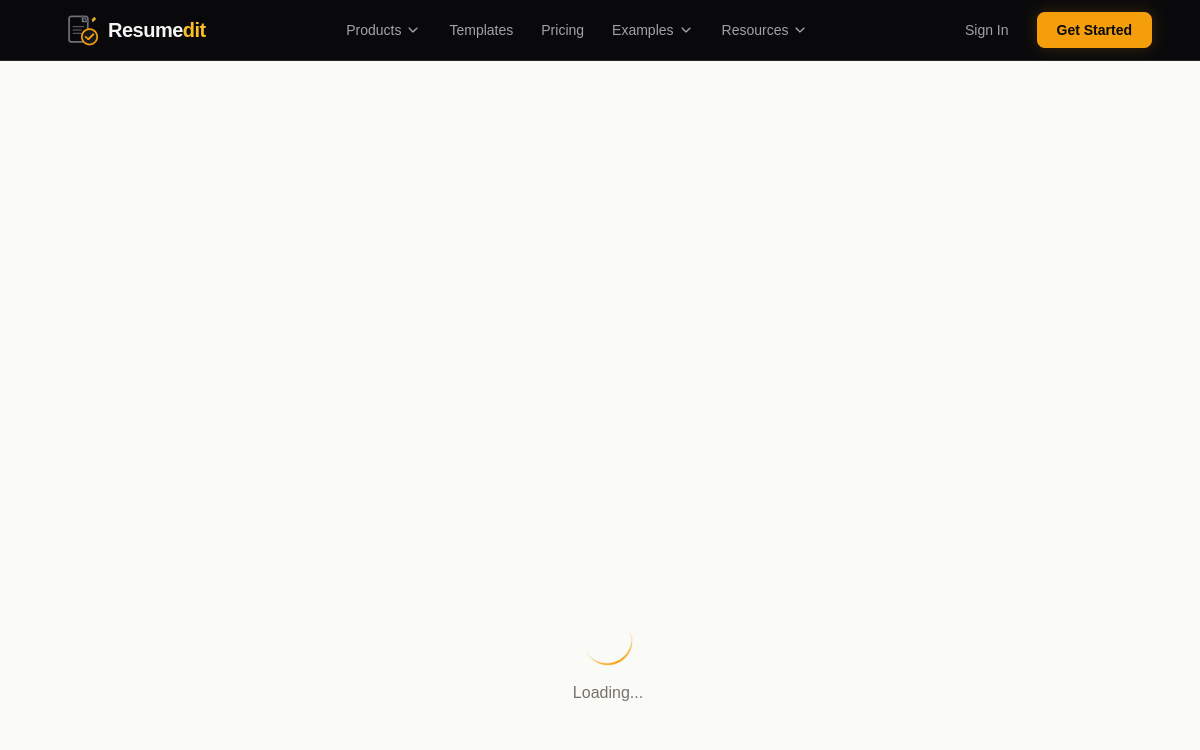 Screenshot von ResumEdit