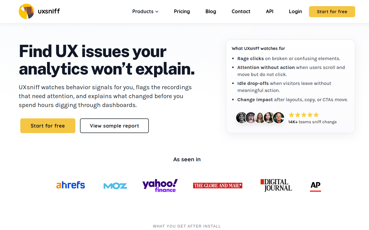 Screenshot von UXsniff