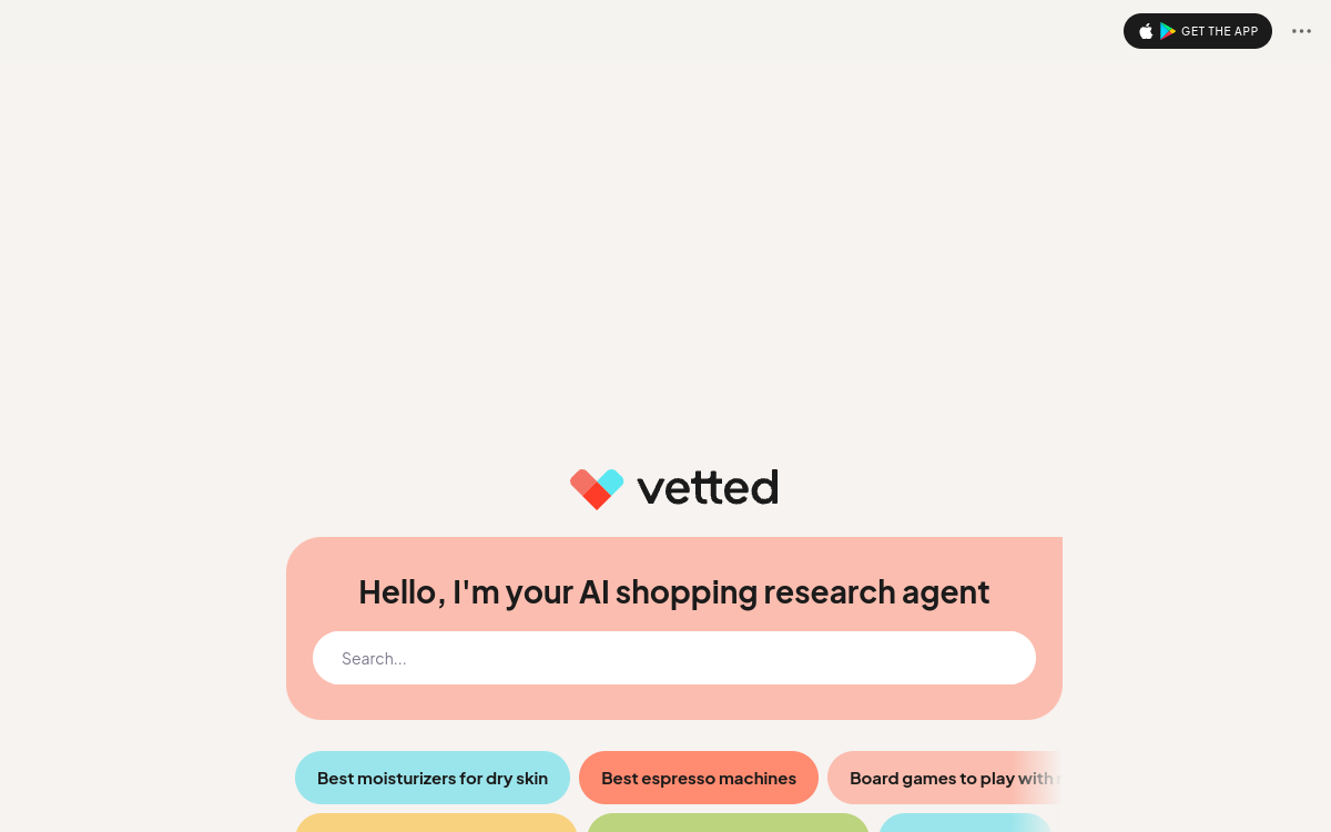 Screenshot von Vetted