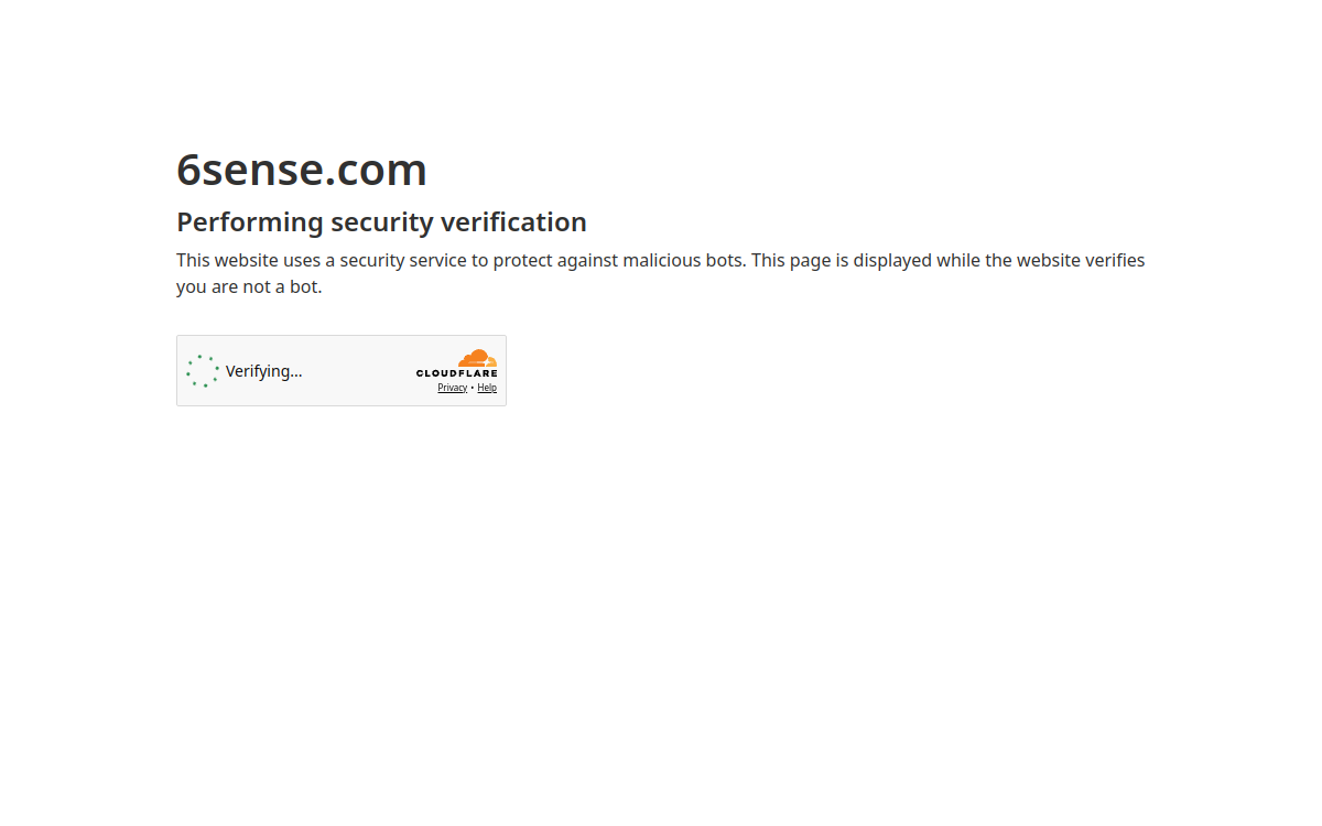 Screenshot von 6sense 6AI