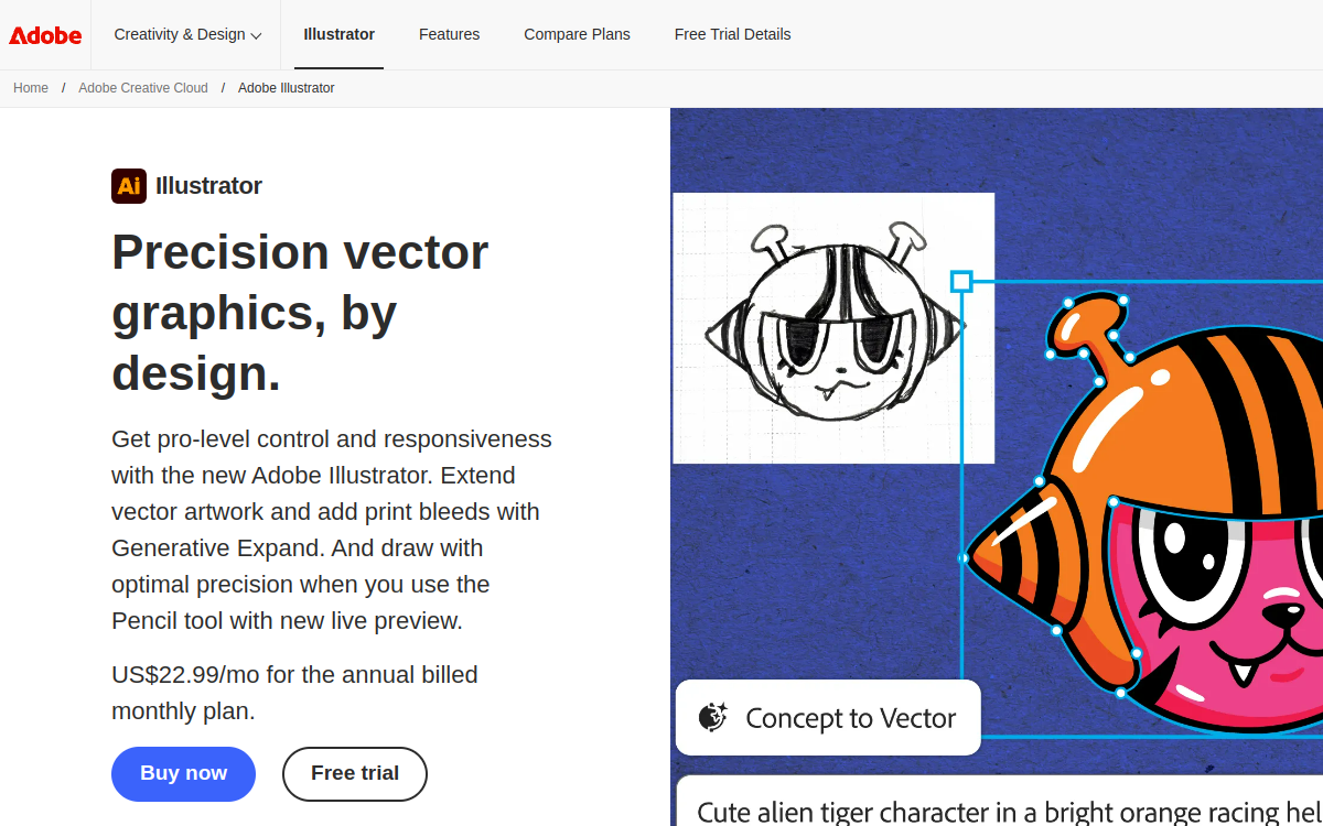 Screenshot von Adobe Illustrator