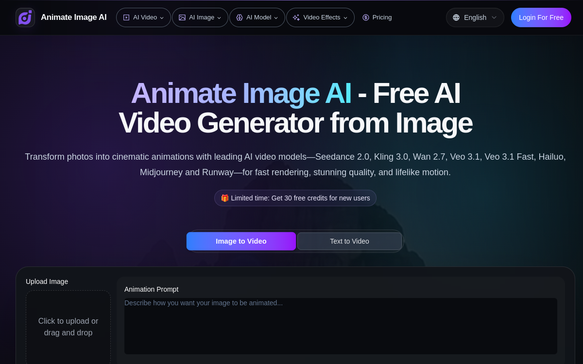 Screenshot von AI Animate Image