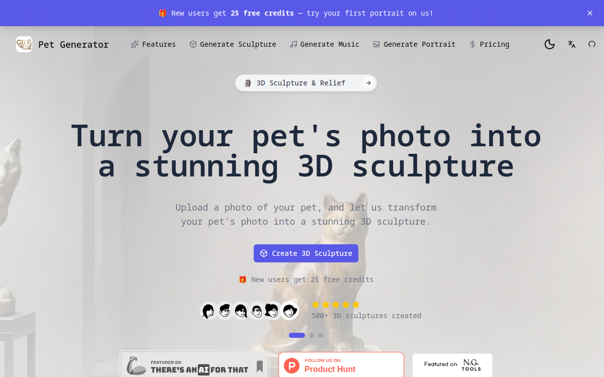 Screenshot von AI Pet Generator