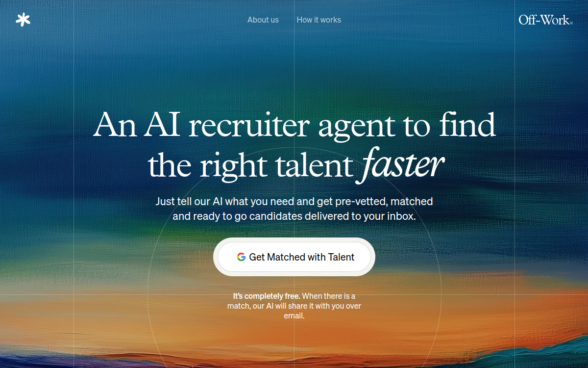 Screenshot von OffWork AI Recruiter