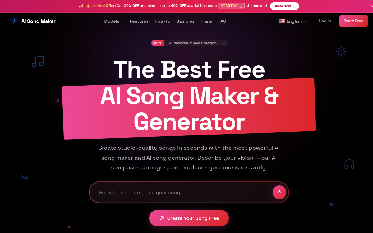 Screenshot von AI Song Maker