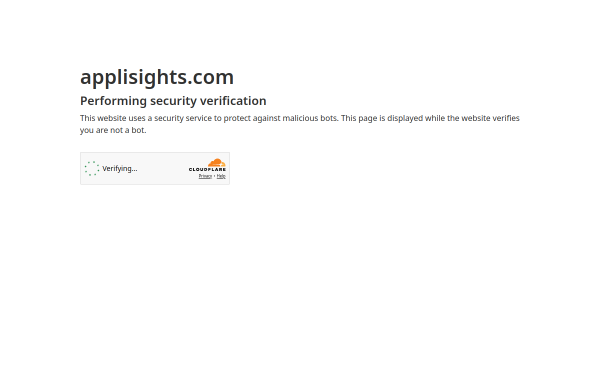 Screenshot von Applisights