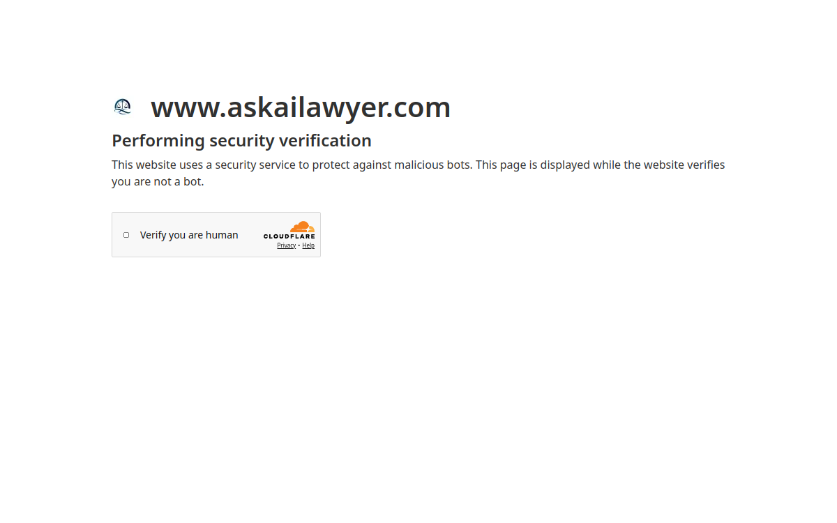 Screenshot von Ask AI Lawyer